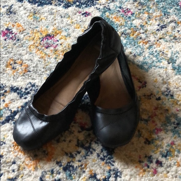 toms vegan leather ballet flats